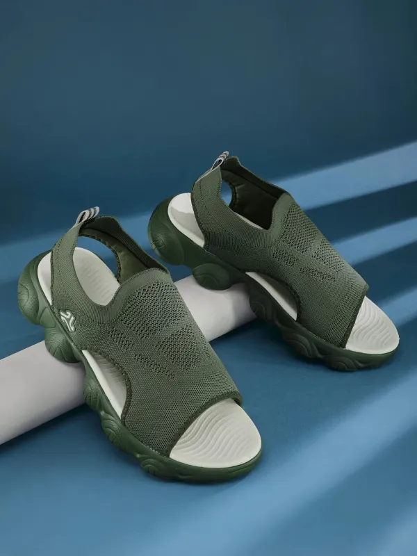 GC-22170 Olive Men's Sandals made by Campus Shoes