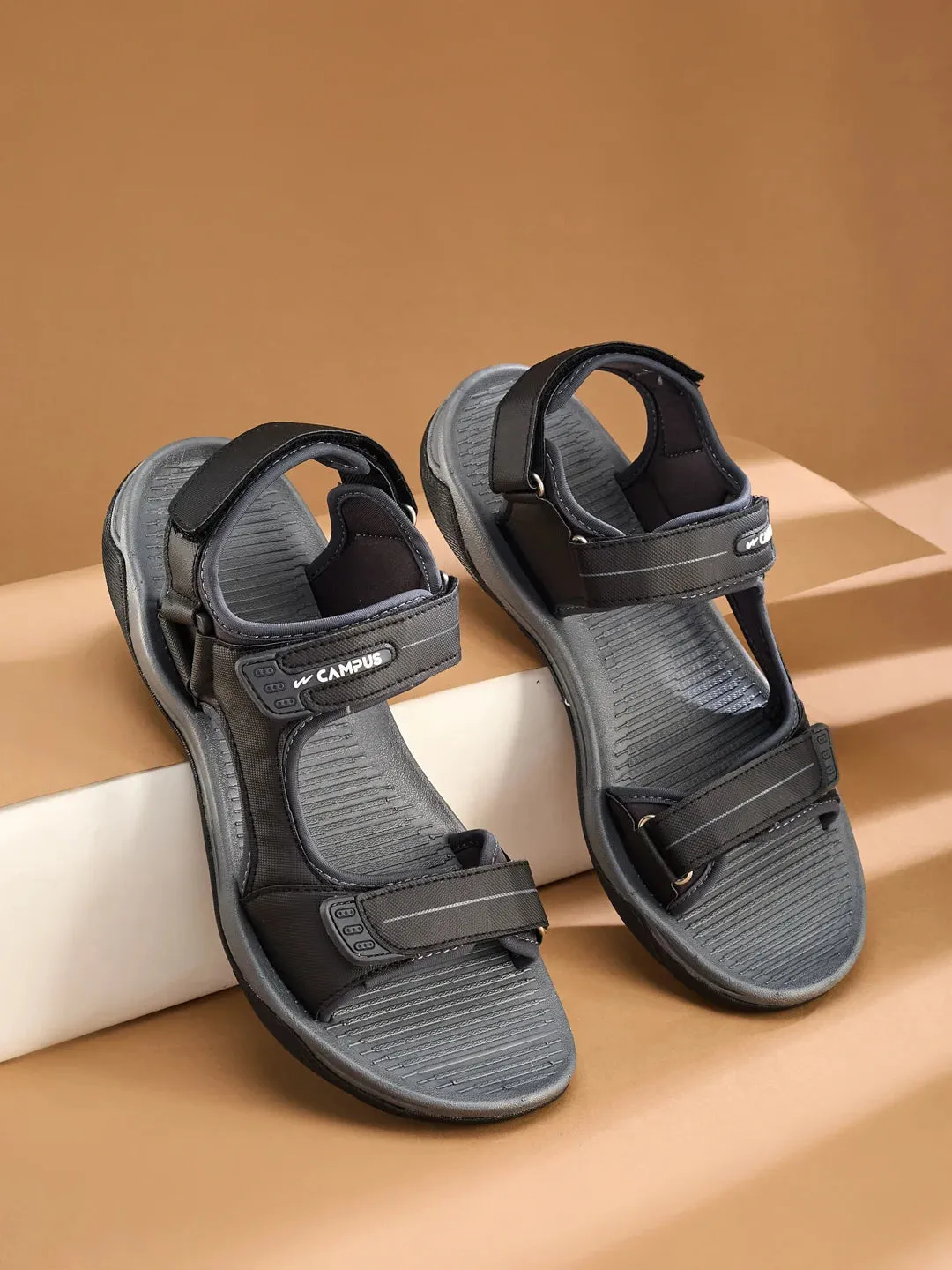 SD-202601 Black Men's Sandals sold by Campus Shoes