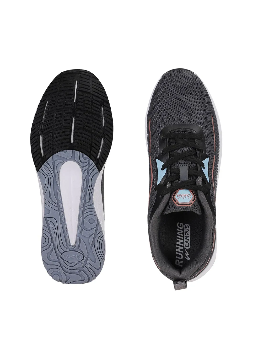 DOMINGO Grey Men's Running Shoes sold by Campus Shoes product image thumbnail 4
