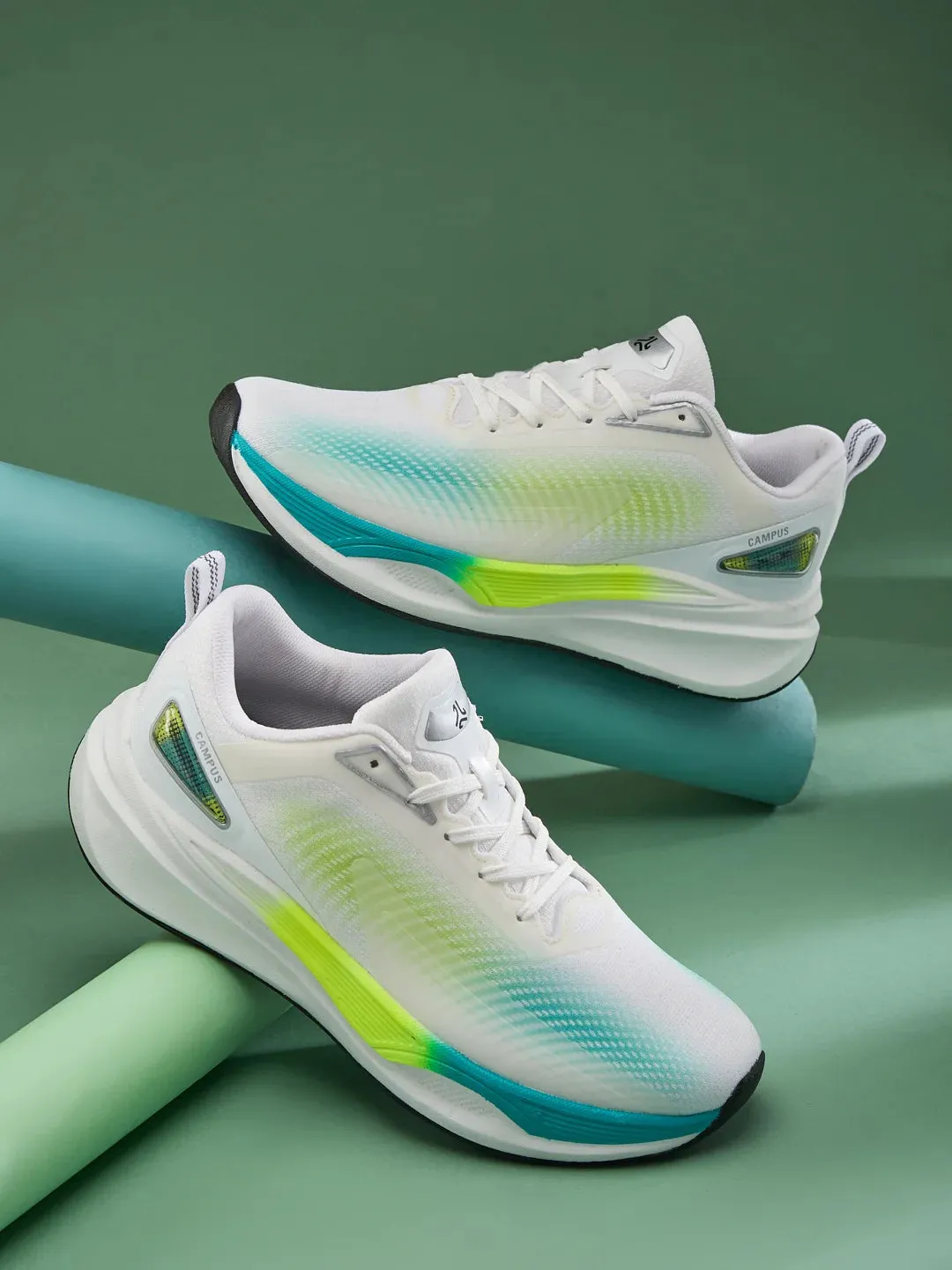 STAVE Green Men's Running Shoes sold by Campus Shoes