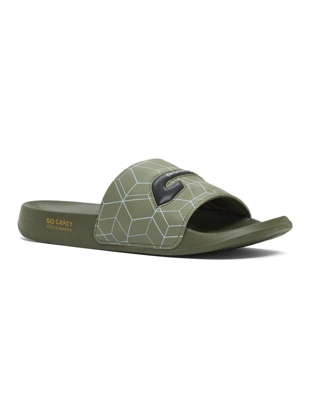 SL-477 Olive Men's Slides sold by Campus Shoes product image thumbnail 2