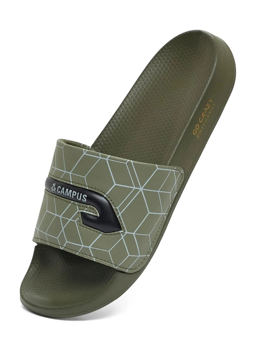 SL-477 Olive Men's Slides sold by Campus Shoes product image thumbnail 3