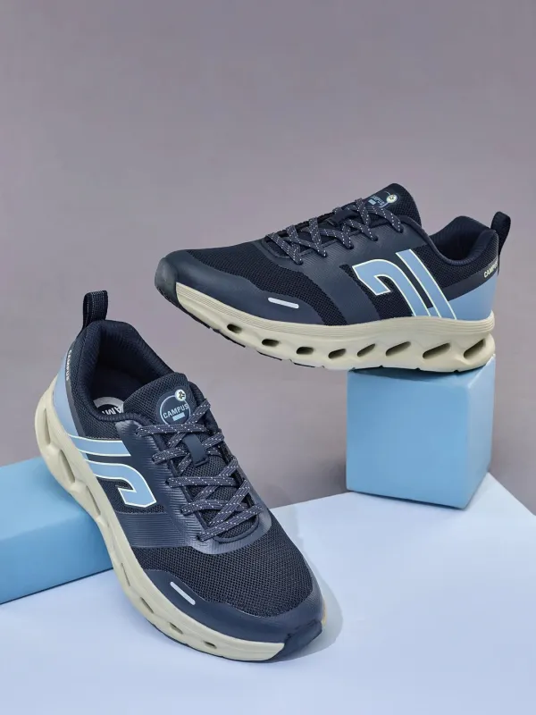 CHAZE Navy Men's Running Shoes made by Campus Shoes
