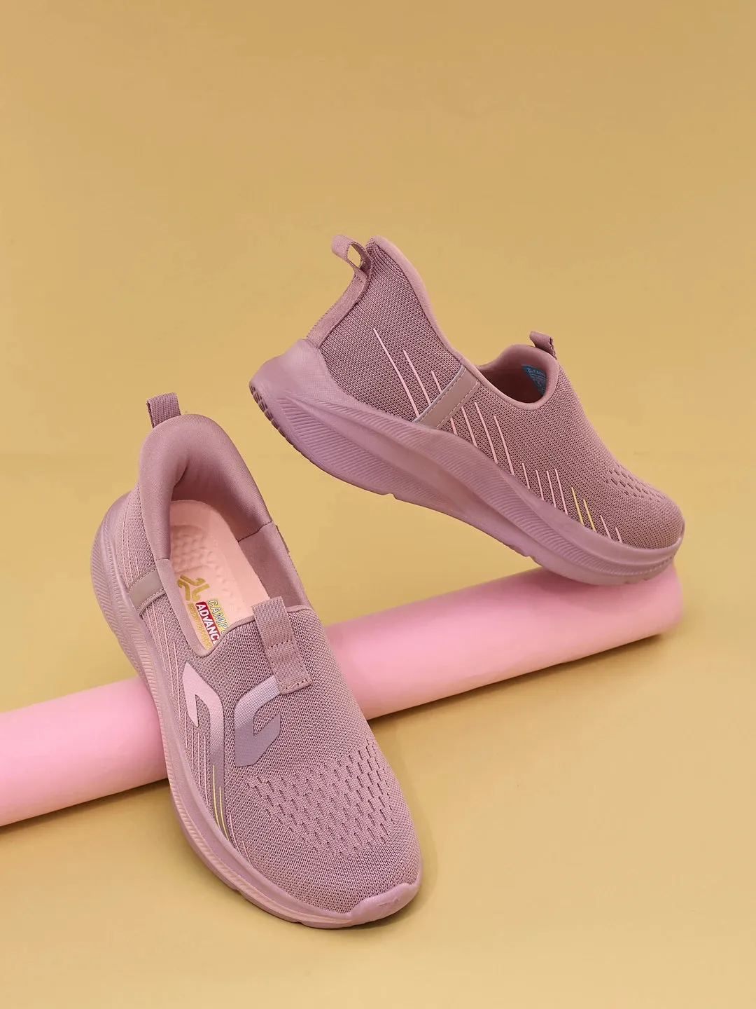 DAVO Mauve Women's Walking Shoes sold by Campus Shoes