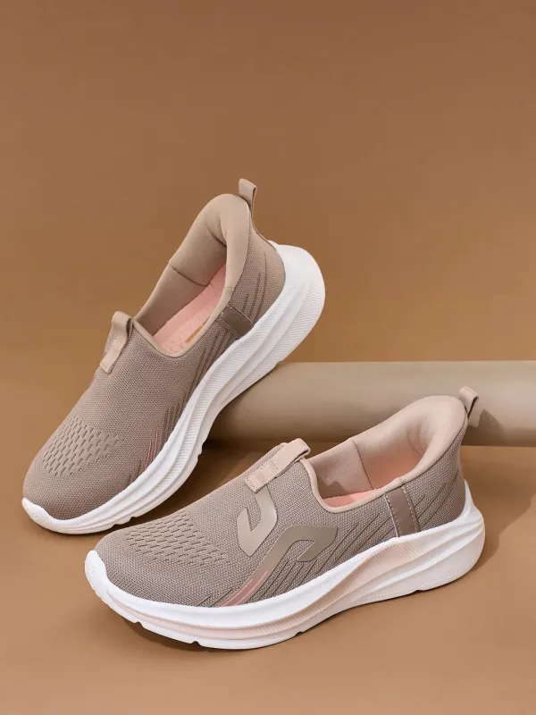 DAVO Beige Women's Walking Shoes made by Campus Shoes