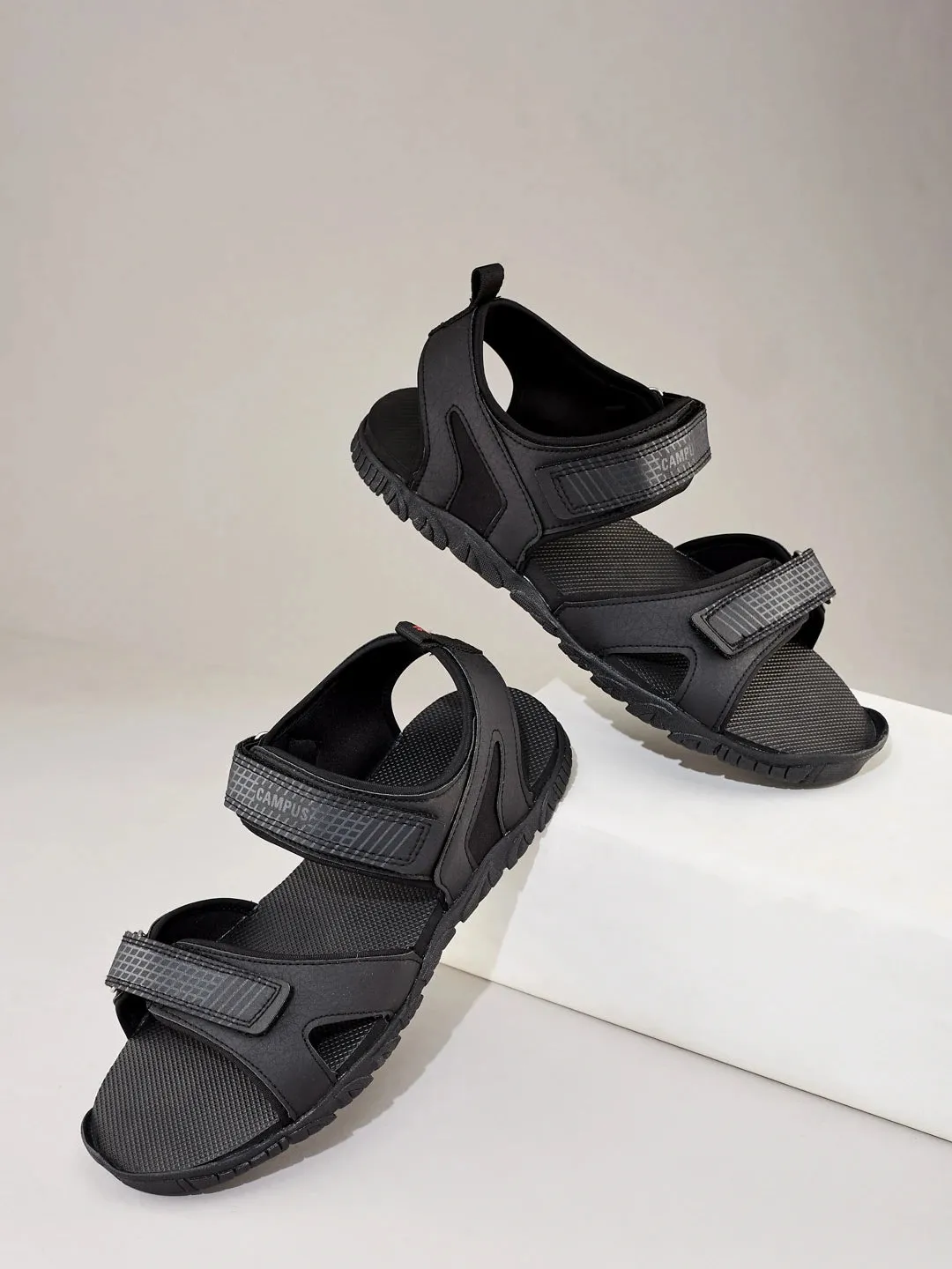 GC-22101 Black Men's Sandals sold by Campus Shoes