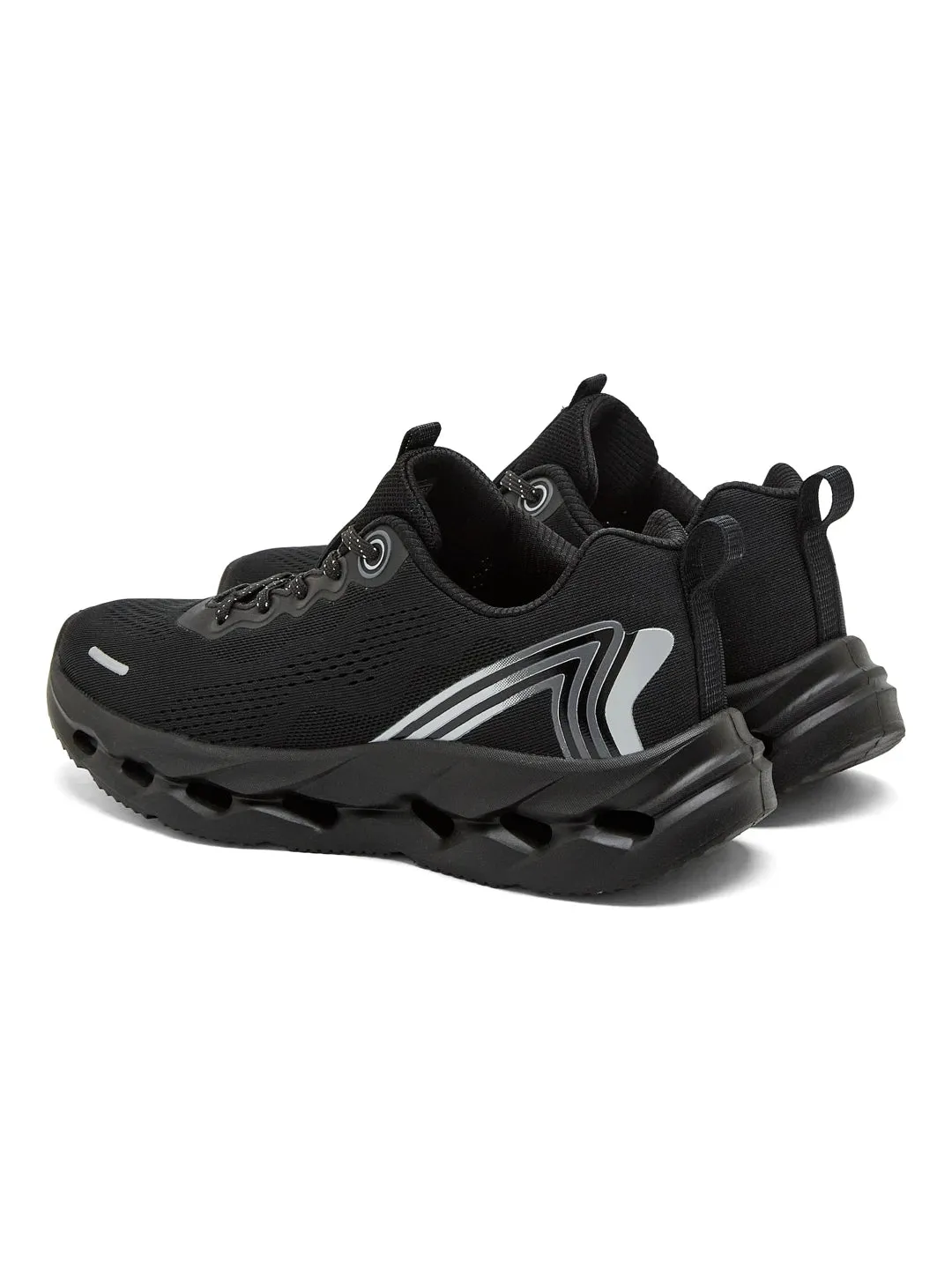 FLASK Black Men's Running Shoes sold by Campus Shoes product image thumbnail 5