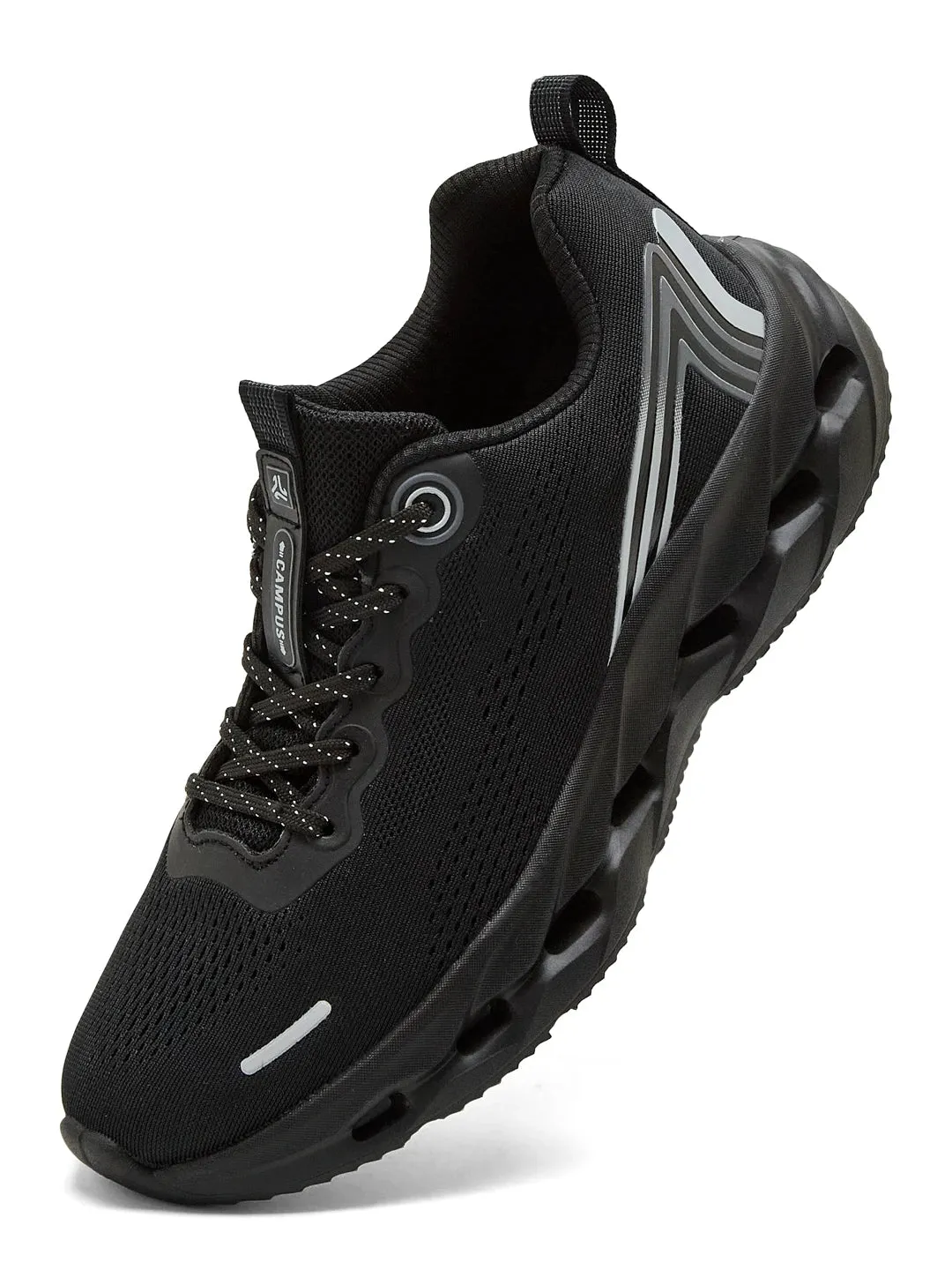 FLASK Black Men's Running Shoes sold by Campus Shoes product image thumbnail 3