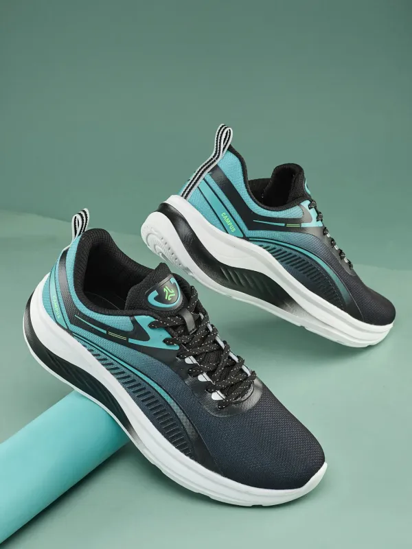 ROSIL Black Men's Running Shoes sold by Campus Shoes