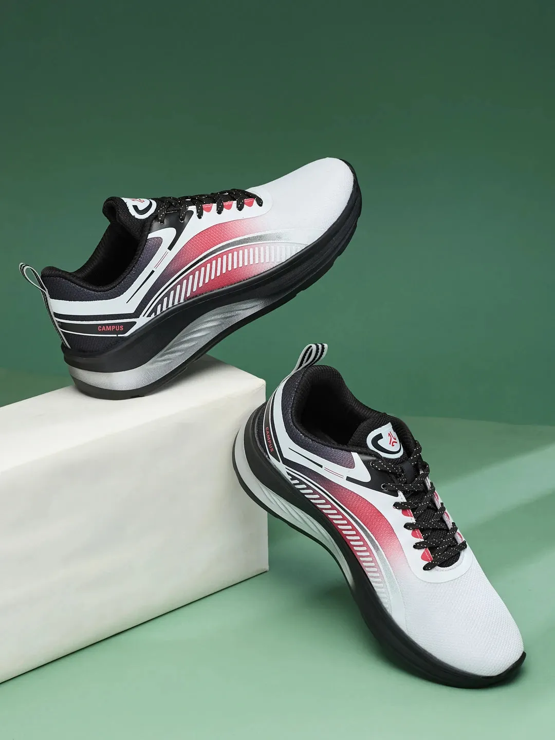 ROSIL White Men's Running Shoes sold by Campus Shoes