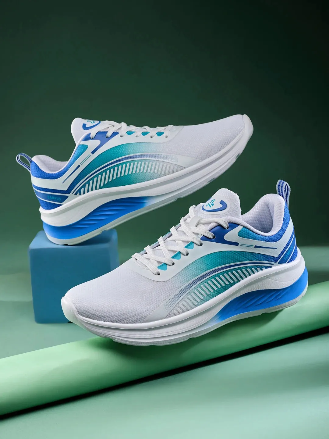 ROSIL White Men's Running Shoes sold by Campus Shoes