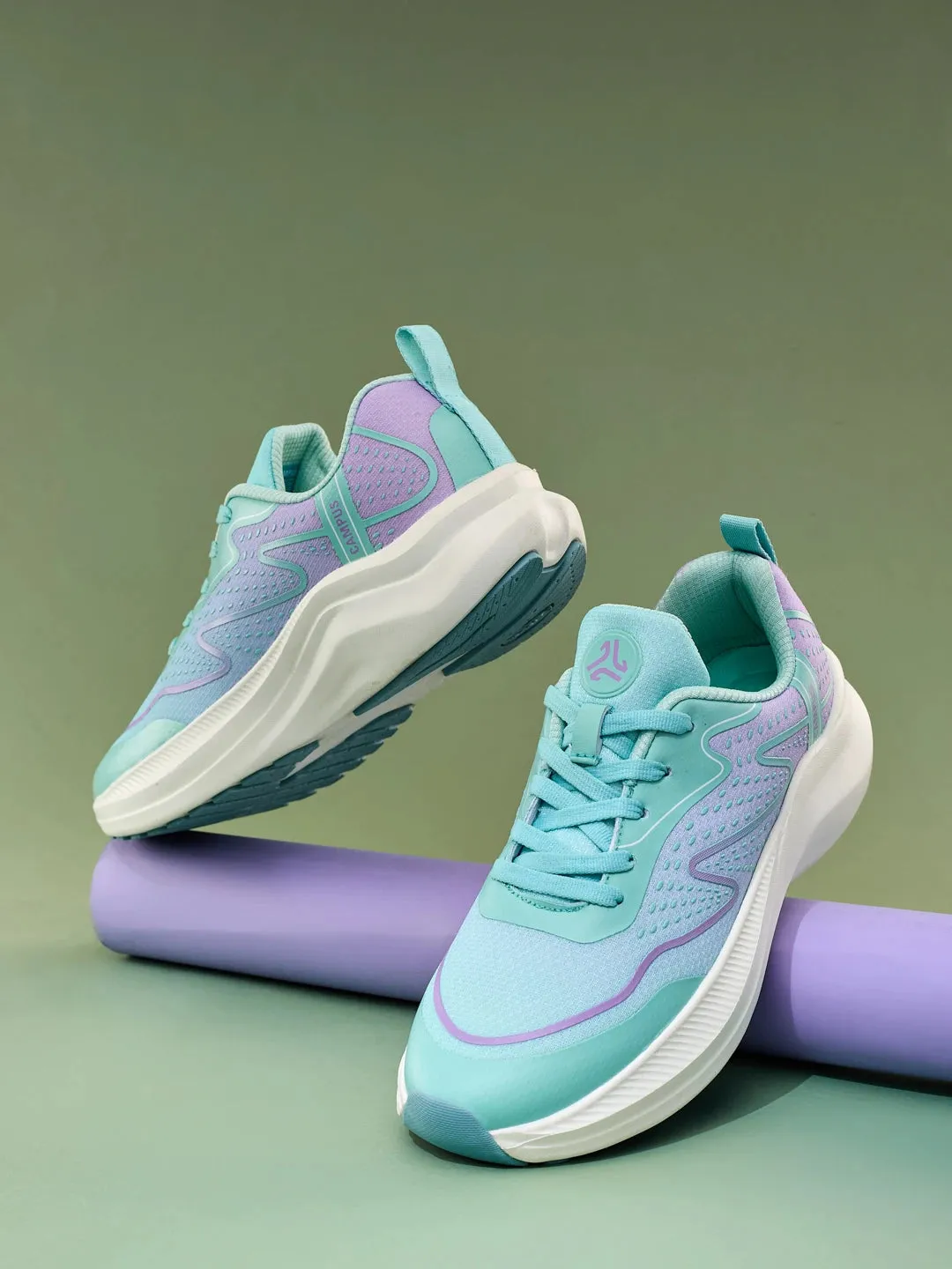 SHEAR Green Women's Running Shoes sold by Campus Shoes