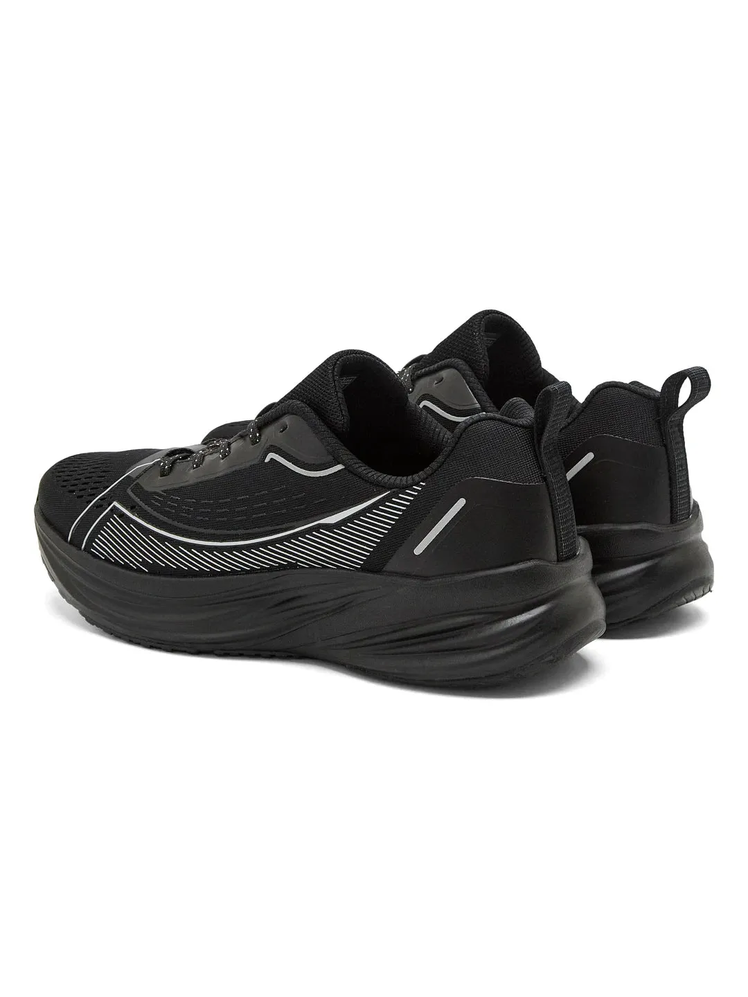 SPINE Black Men's Running Shoes sold by Campus Shoes product image thumbnail 5