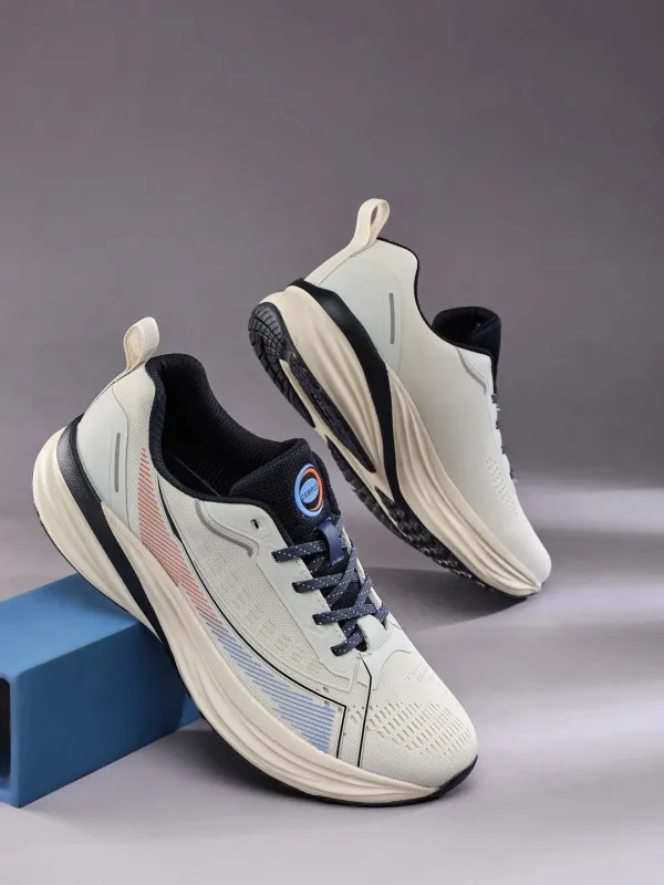 SPINE White Men's Running Shoes made by Campus Shoes