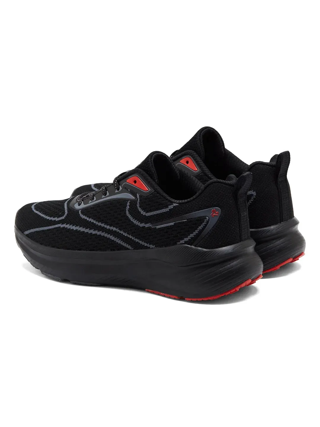 KRIVO Black Men's Running Shoes sold by Campus Shoes product image thumbnail 5