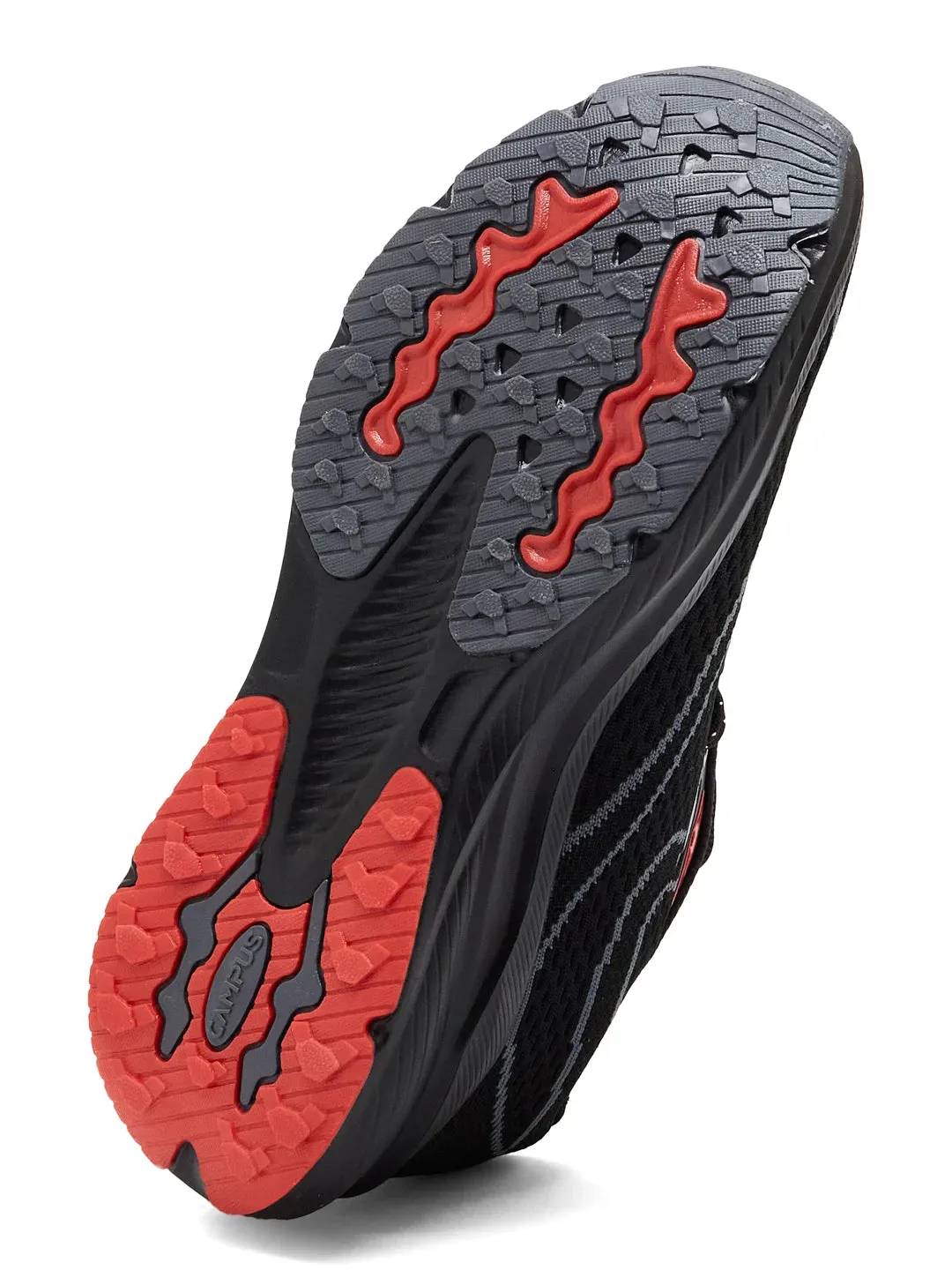 KRIVO Black Men's Running Shoes sold by Campus Shoes product image thumbnail 4