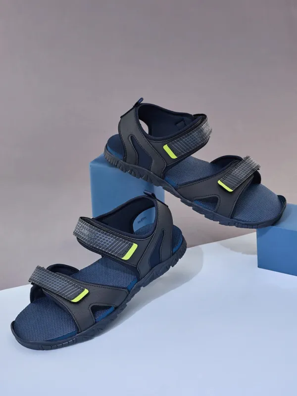 GC-22101 Navy Men's Sandals made by Campus Shoes