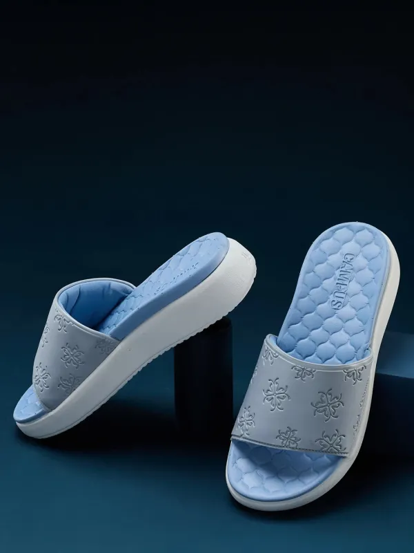 SL-490L Blue Women's Slides made by Campus Shoes
