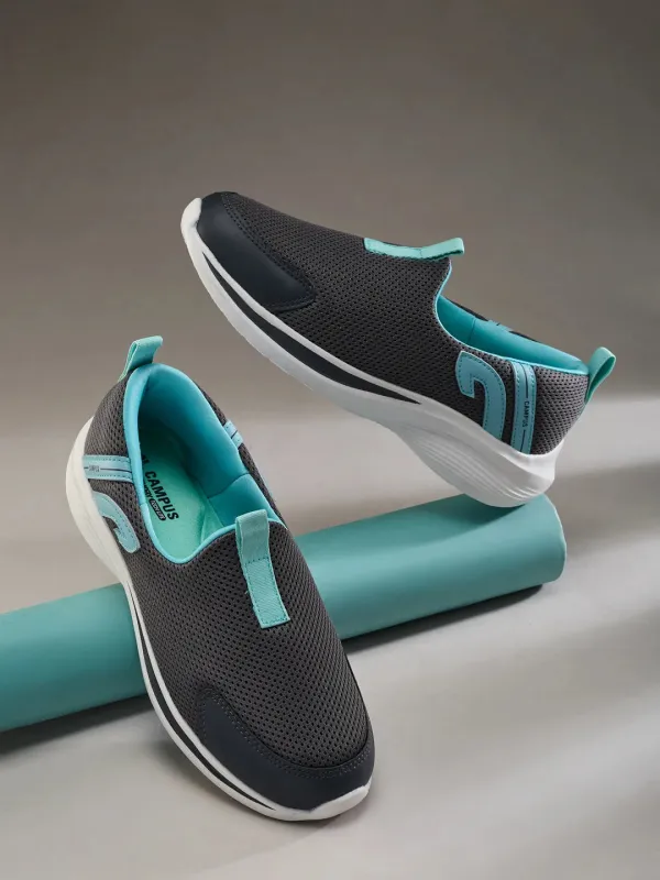 AMBLE Grey Women's Walking Shoes made by Campus Shoes