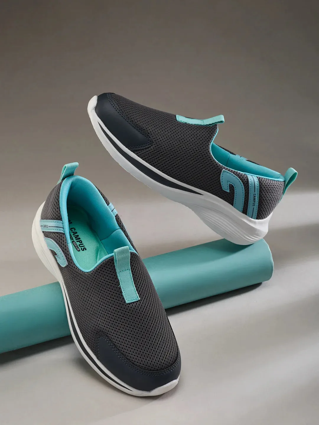 AMBLE Grey Women's Walking Shoes sold by Campus Shoes