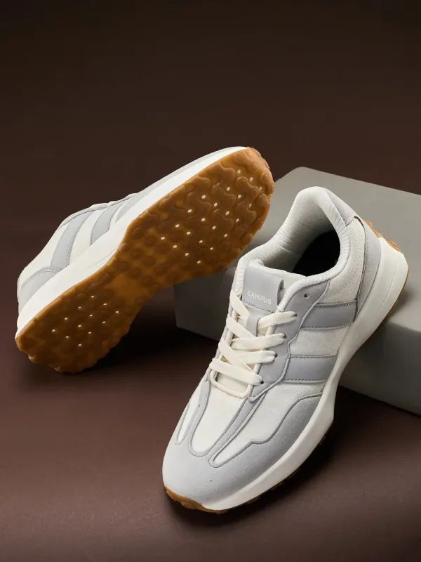 BRISK Off White Men's Sneakers made by Campus Shoes