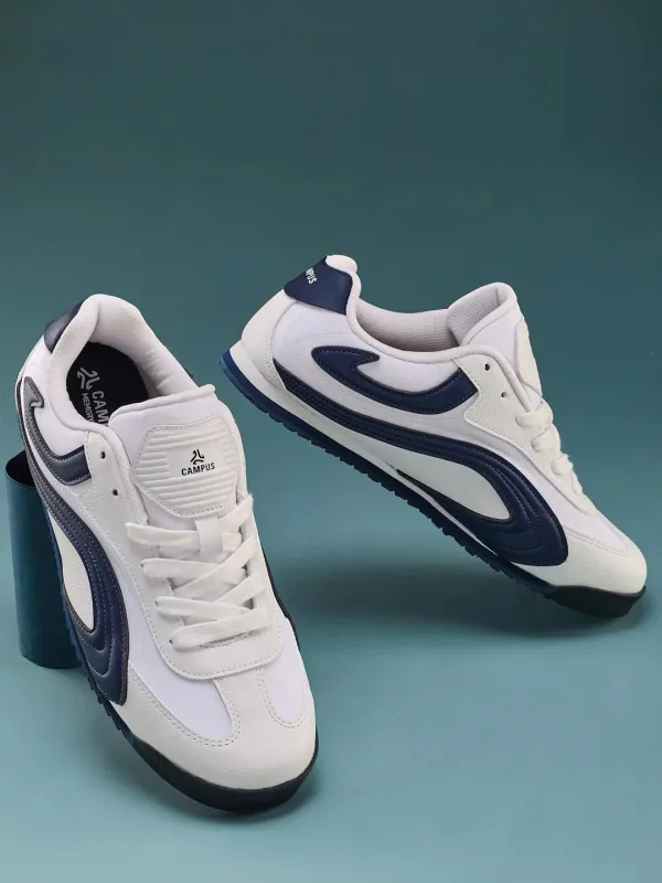 RUSTLE White Men's Sneakers made by Campus Shoes