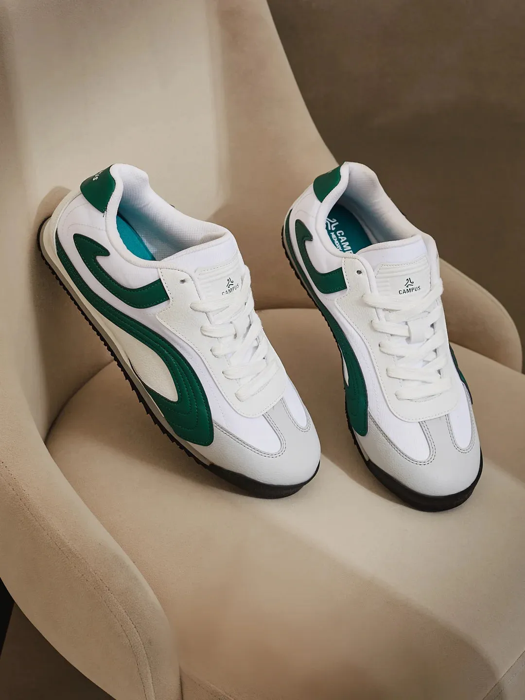 RUSTLE White Men's Sneakers sold by Campus Shoes