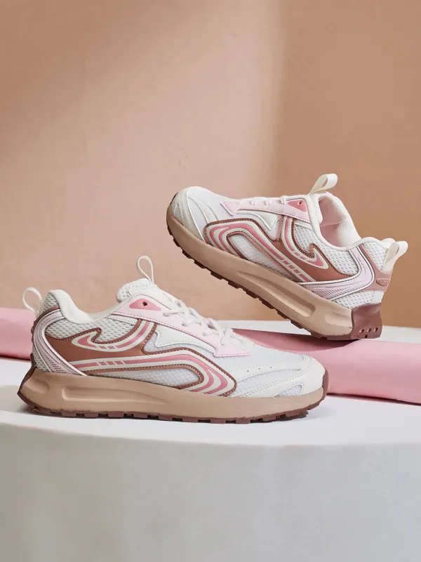 CHRONO White Women's Sneakers made by Campus Shoes