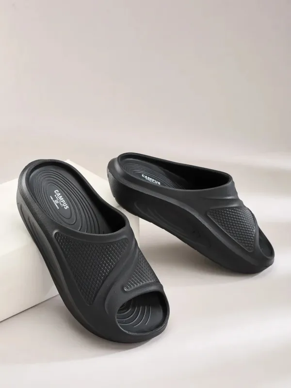 GC-4036 Black Men's Slides made by Campus Shoes