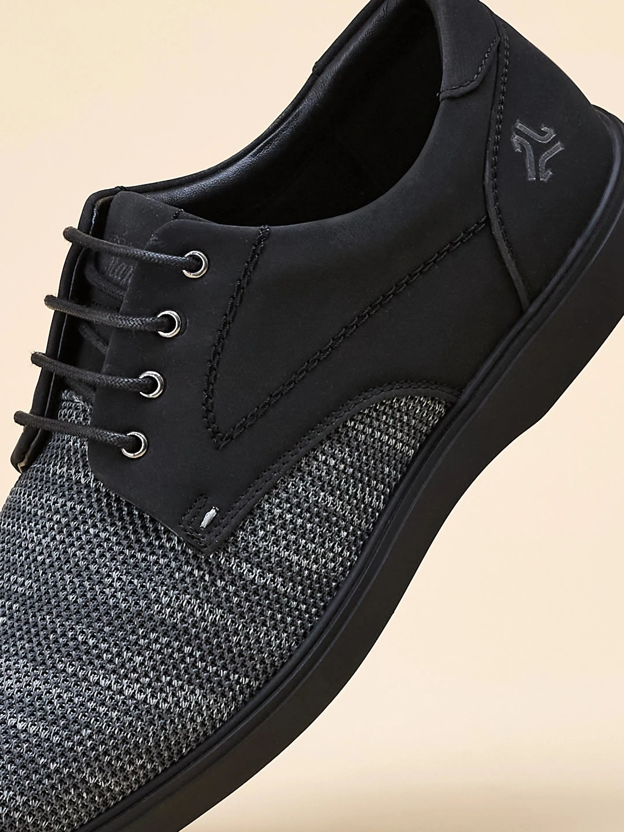 ELAN-26 Black Men's Formal Sneakers sold by Campus Shoes product image thumbnail 3