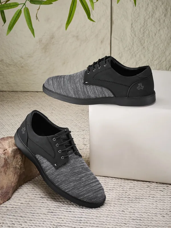 ELAN-26 Black Men's Formal Sneakers made by Campus Shoes