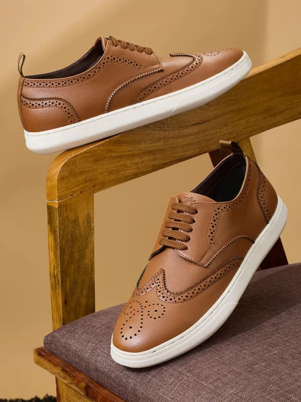 ELAN-27 Brown Men's Formal Sneakers made by Campus Shoes