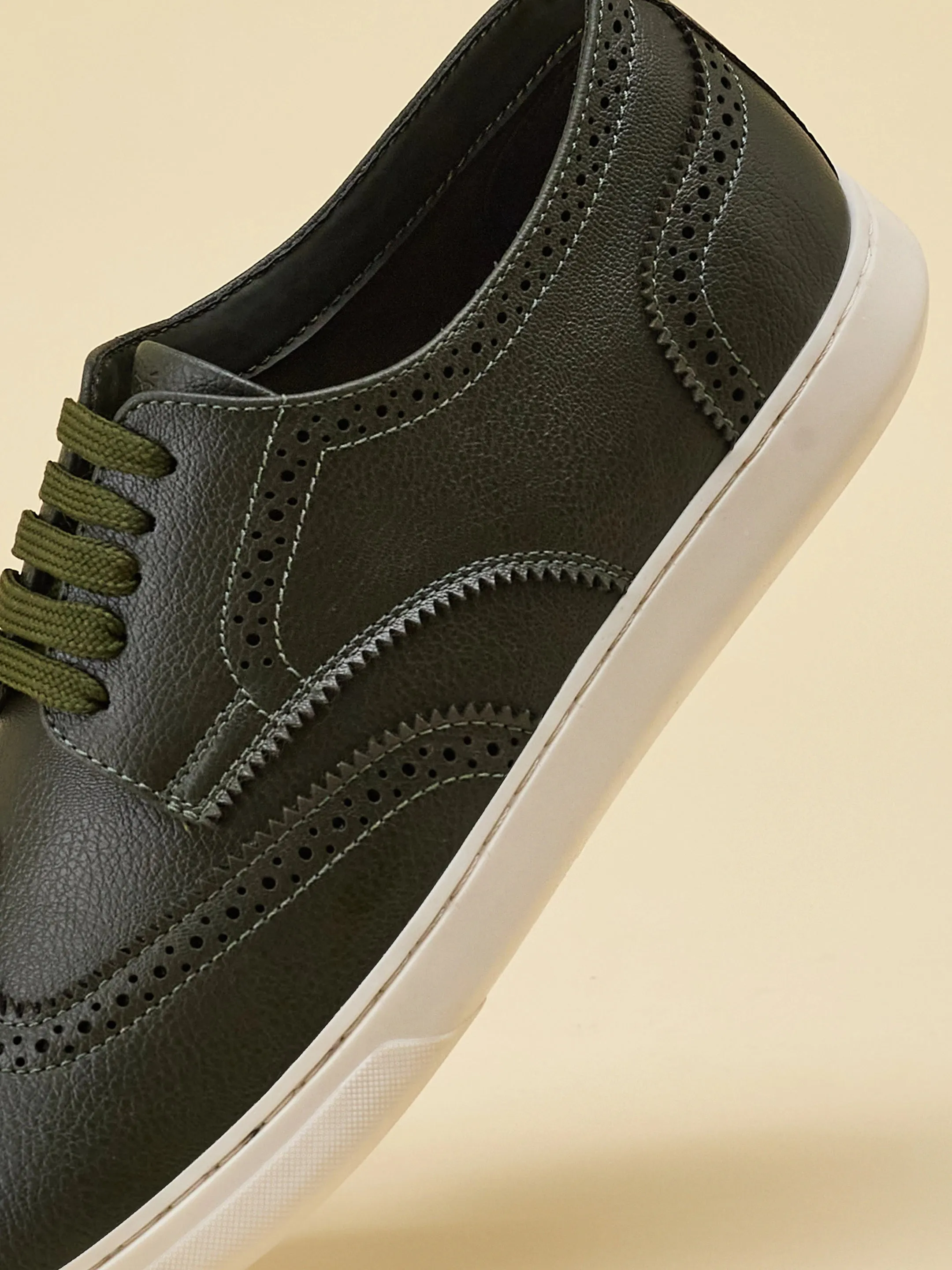 ELAN-27 Olive Men's Formal's Sneakers sold by Campus Shoes product image thumbnail 4