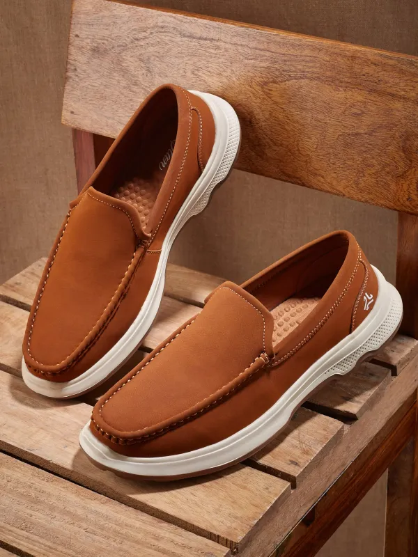 ELAN-29 Tan Men's Loafers made by Campus Shoes