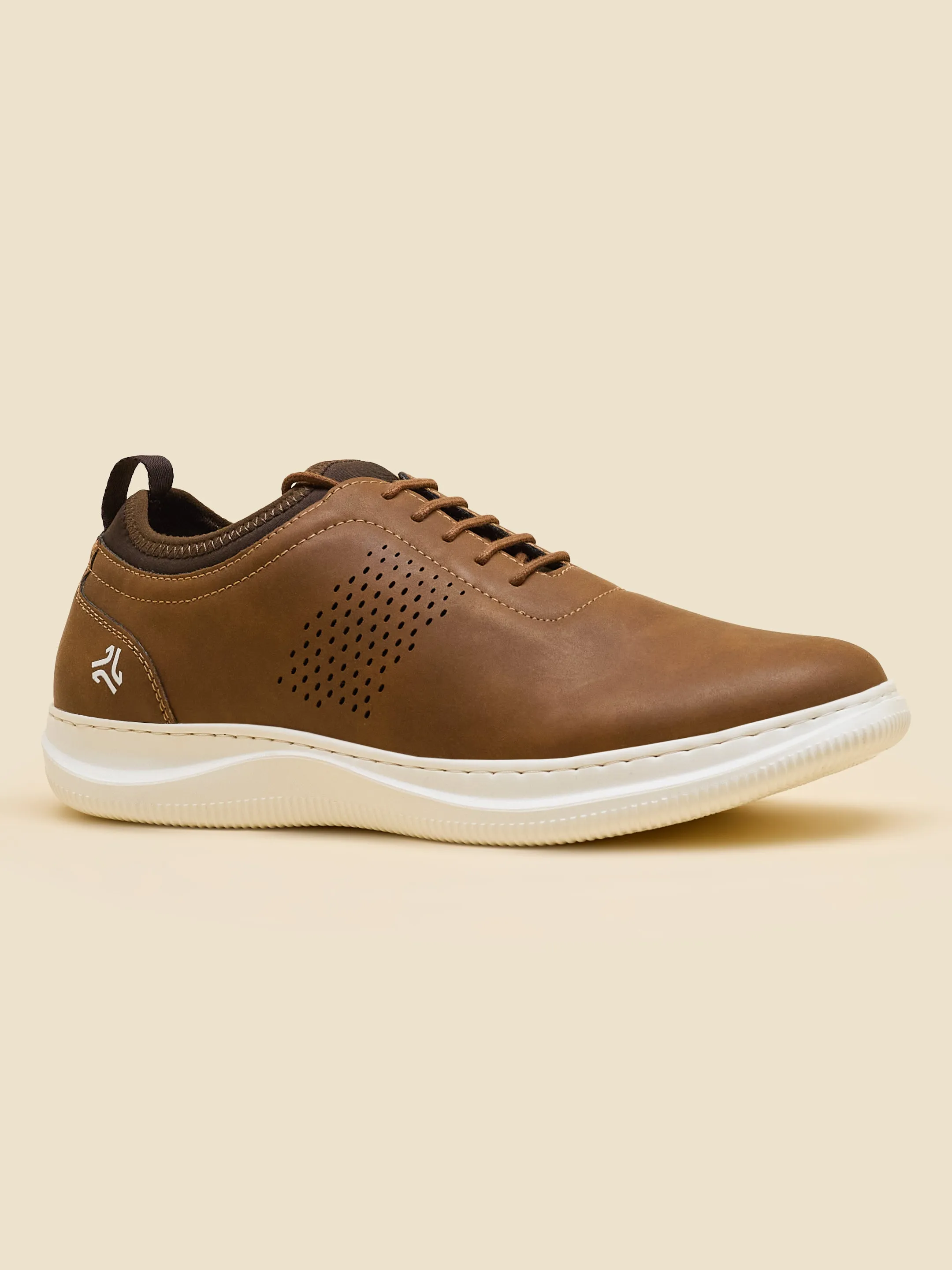 ELAN-28 Tan Men's Formal Sneakers sold by Campus Shoes product image thumbnail 2