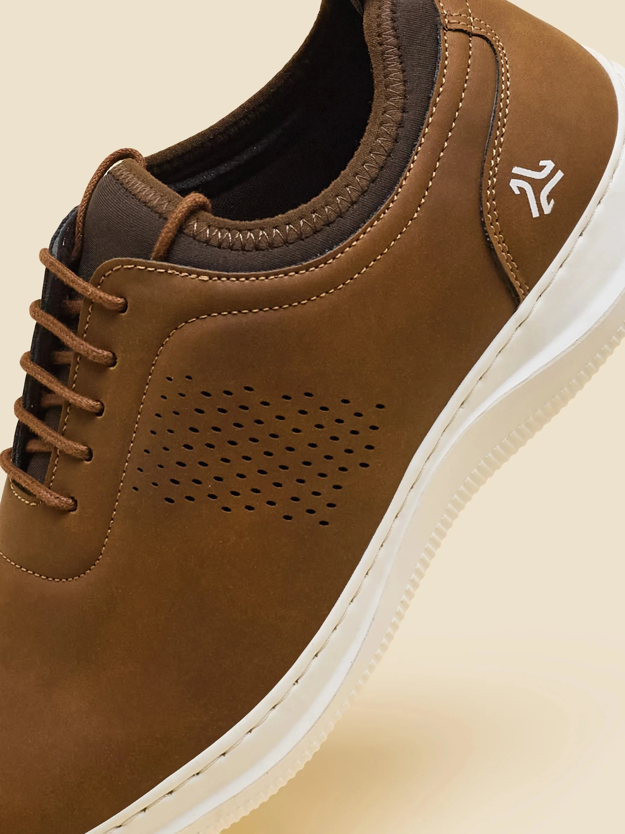 ELAN-28 Tan Men's Formal Sneakers sold by Campus Shoes product image thumbnail 3