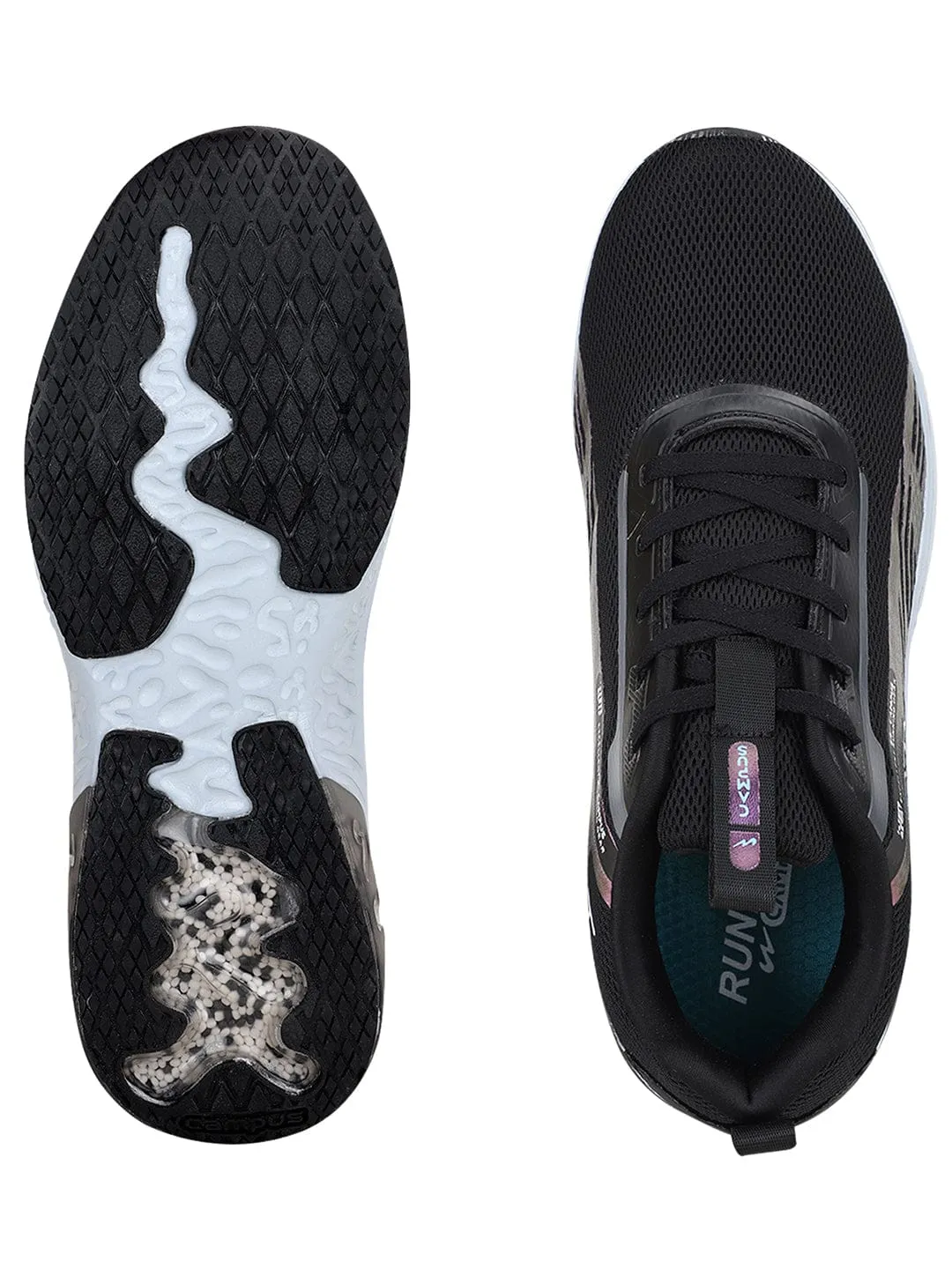 FIRST Black Men's Running Shoes sold by Campus Shoes product image thumbnail 4