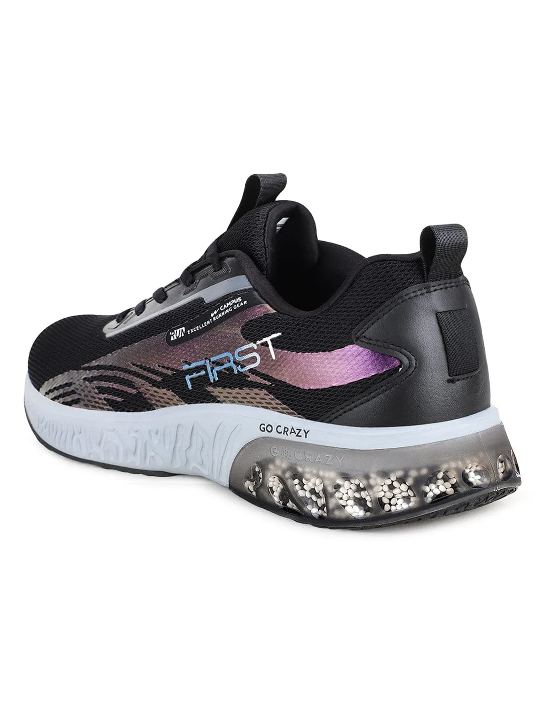 FIRST Black Men's Running Shoes sold by Campus Shoes product image thumbnail 3