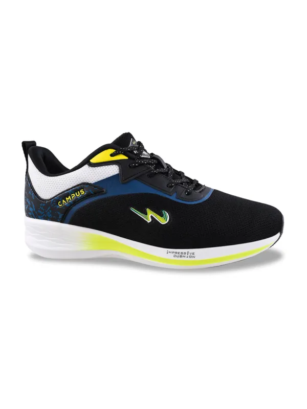 CAMP APEX Black Men's Running Shoes sold by Campus Shoes