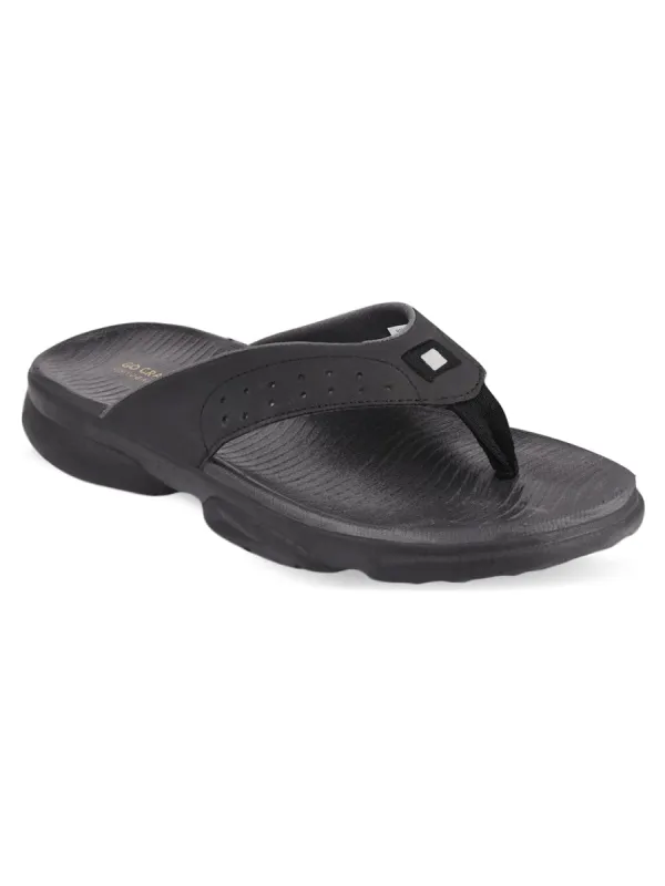 SL-405A Black Men's Flip Flops sold by Campus Shoes