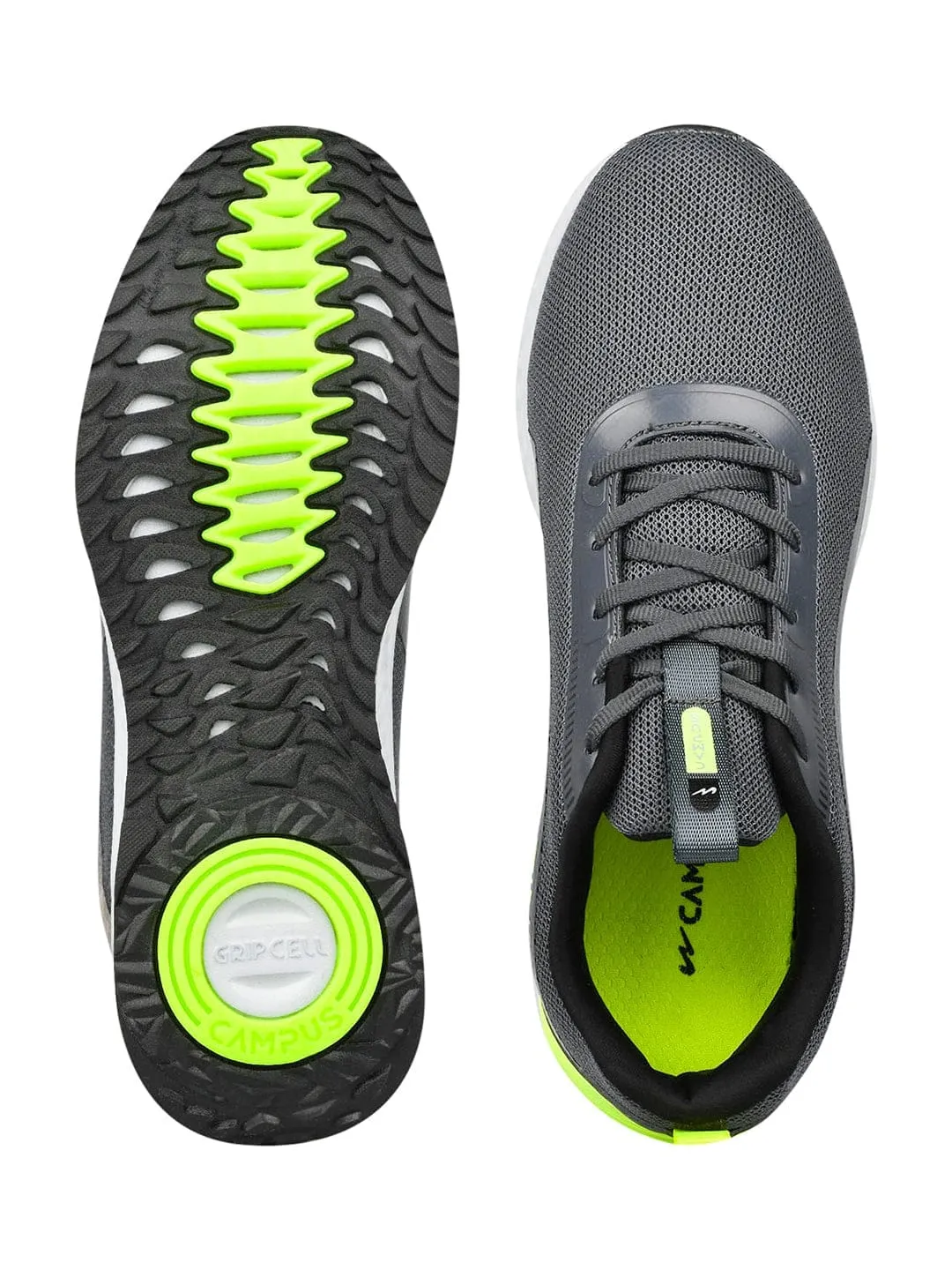 FINE Grey Men's Running Shoes sold by Campus Shoes product image thumbnail 4