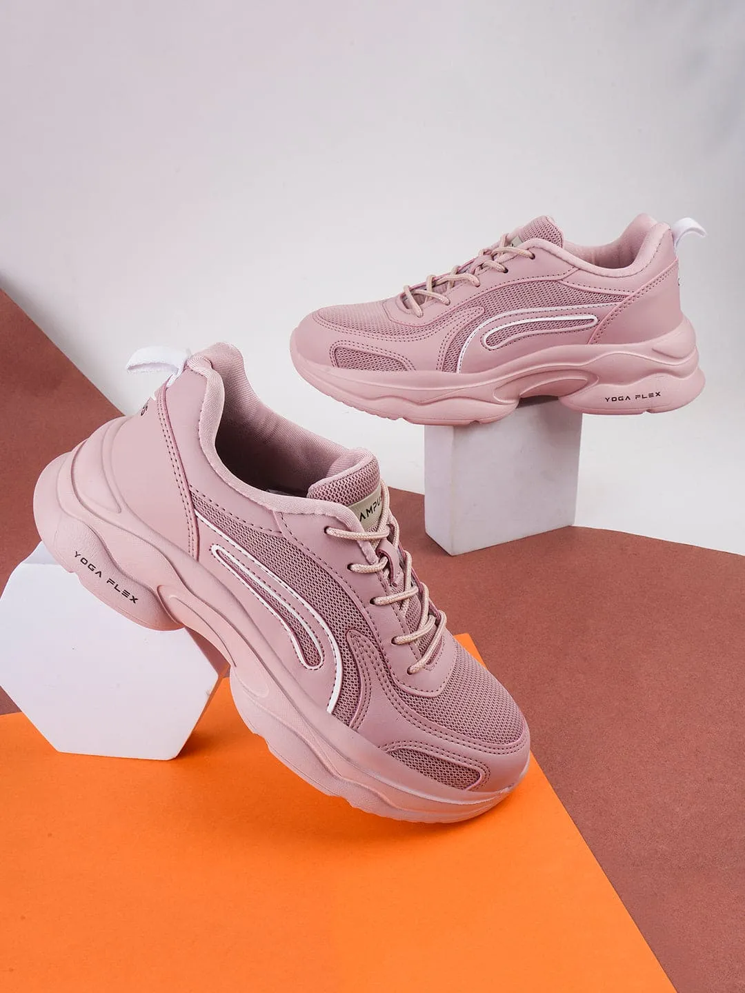 CAMP STELLA Pink Women's Sneakers sold by Campus Shoes product image thumbnail 5