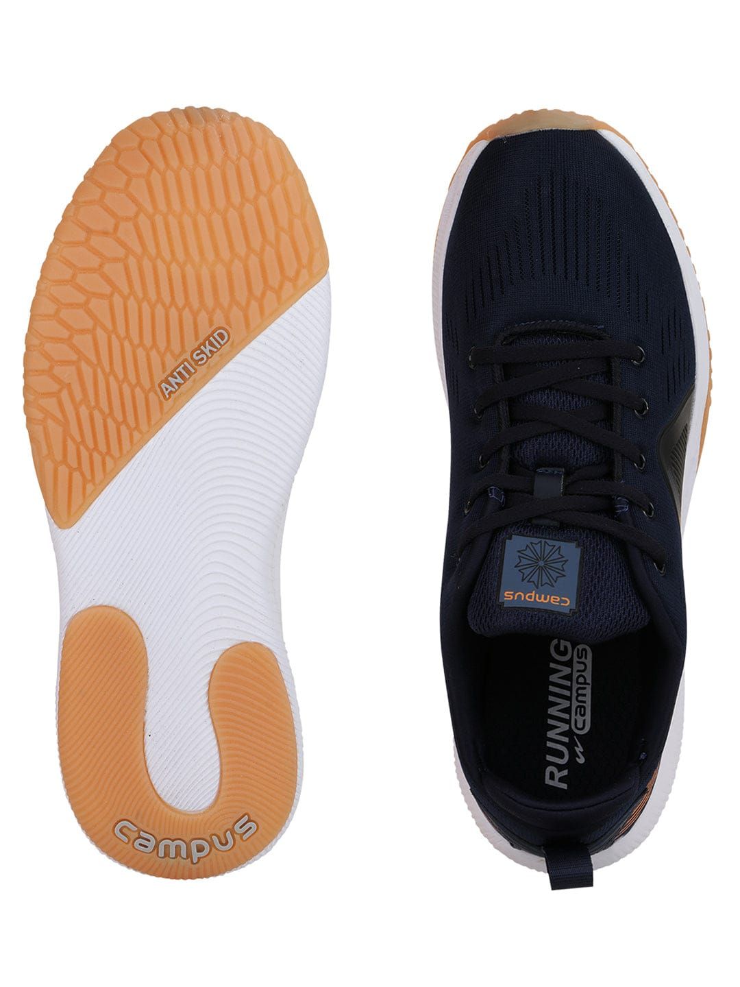 COSMOS Navy Men's Running Shoes sold by Campus Shoes product image thumbnail 4