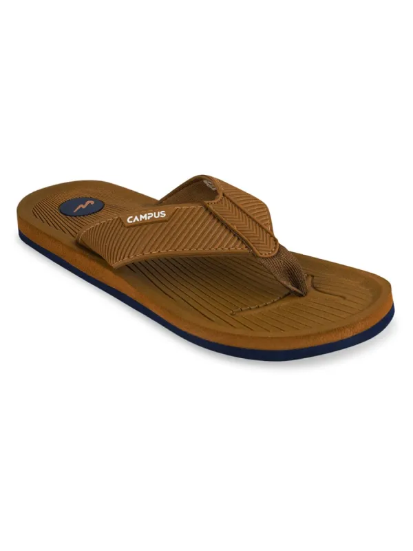 GC-1052 Tan Men's Flip Flops sold by Campus Shoes