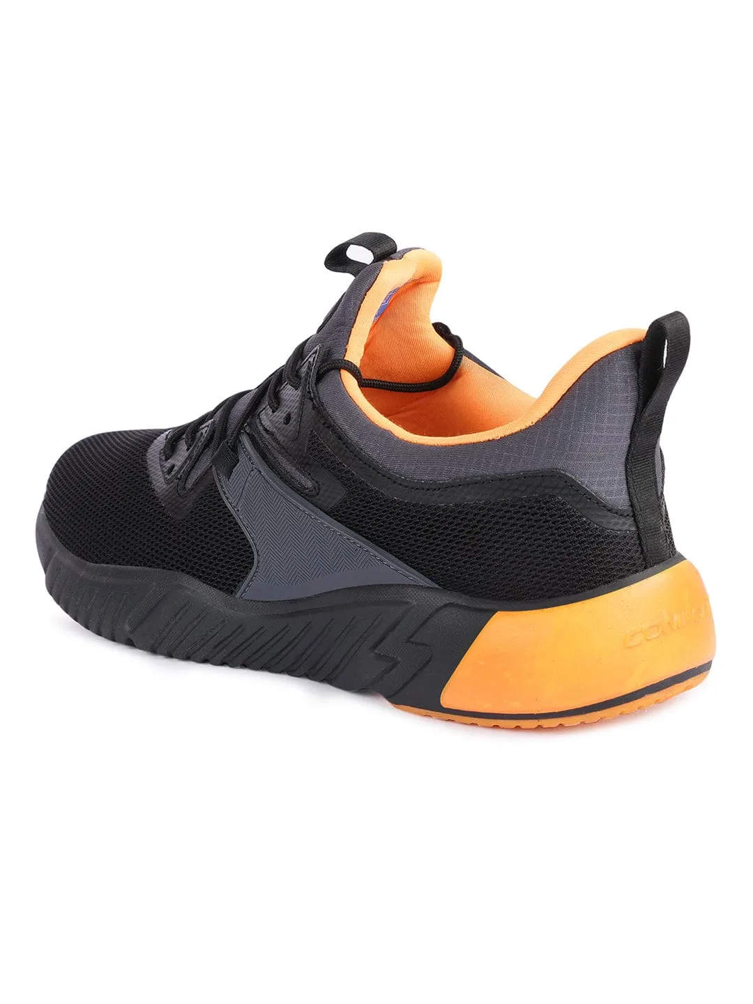 TEZ Black Men's Running Shoes sold by Campus Shoes product image thumbnail 3