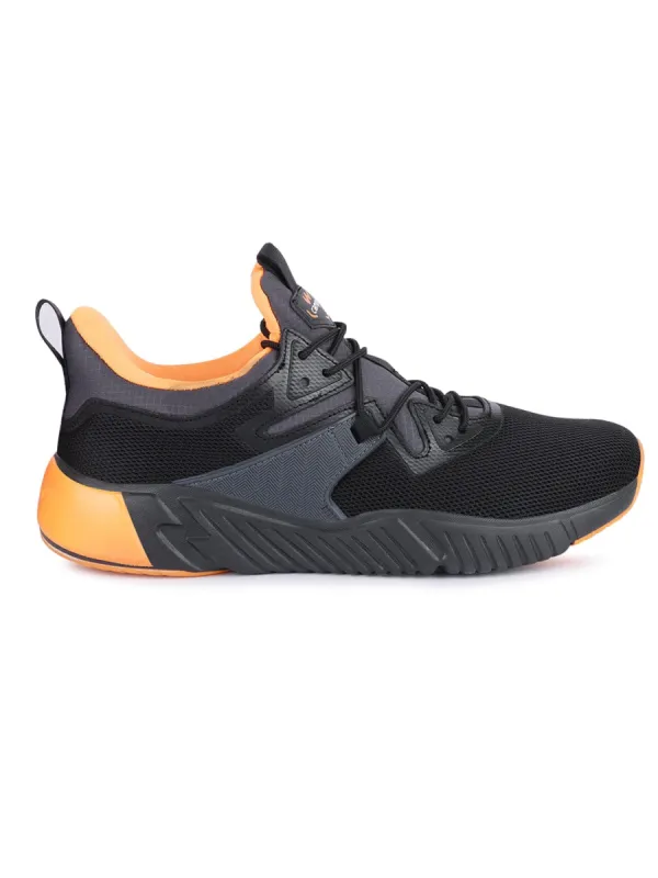 TEZ Black Men's Running Shoes sold by Campus Shoes