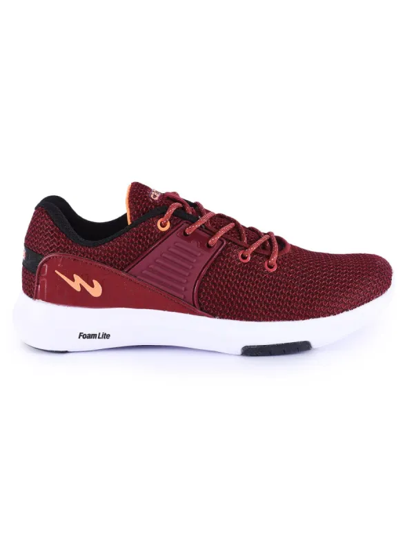 CLUB Burgundy Men's Running Shoes sold by Campus Shoes
