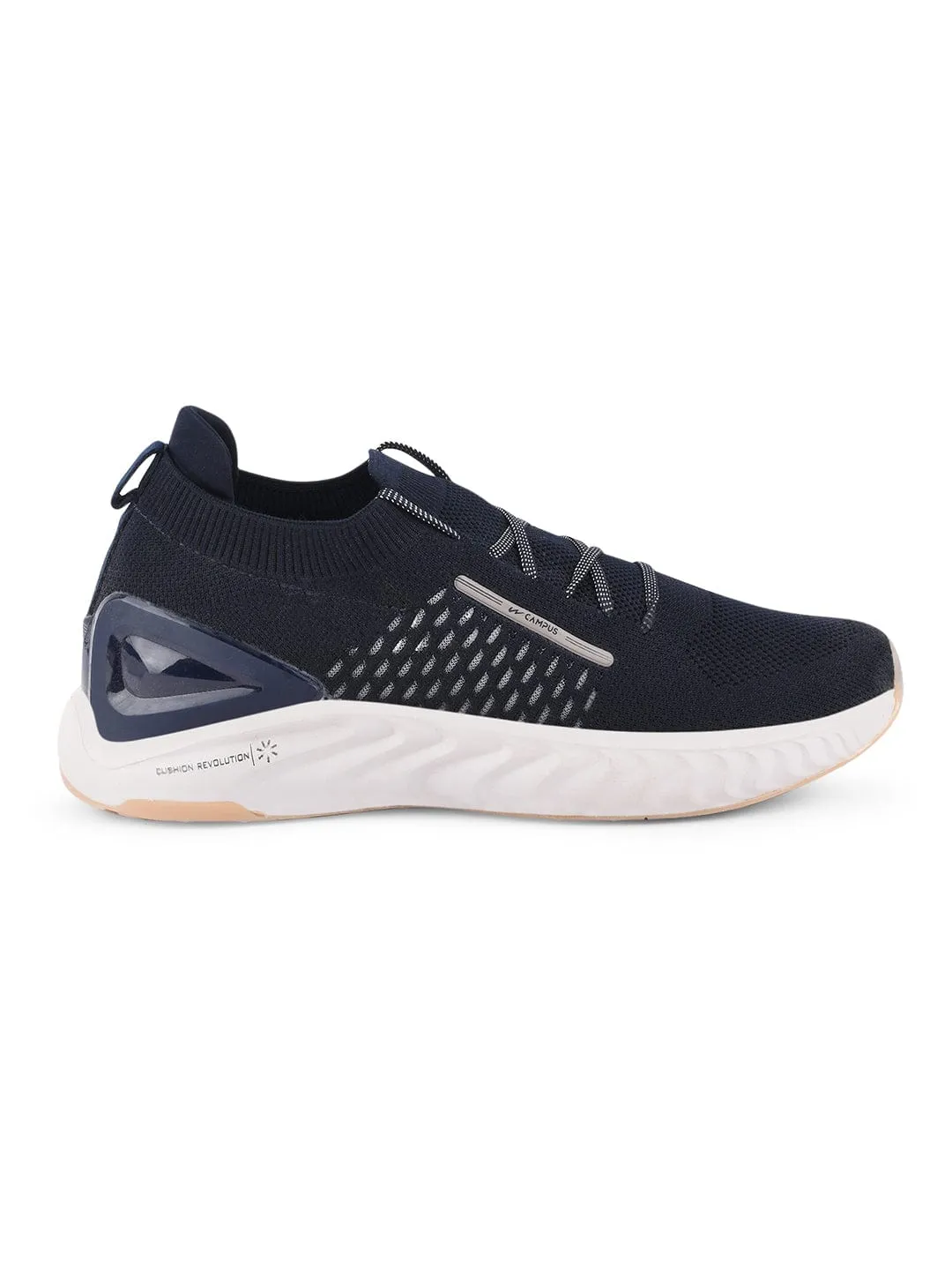STREET-RUN Navy Men's Running Shoes sold by Campus Shoes