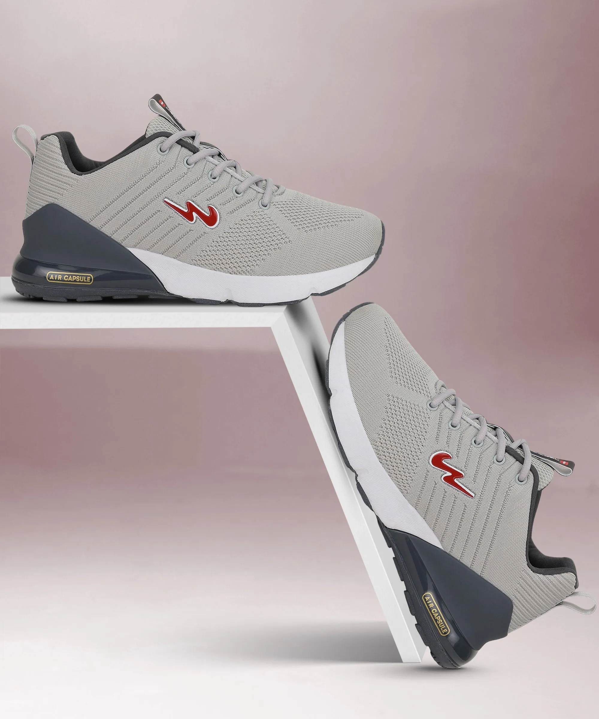 MIKE N Grey Men's Running Shoes sold by Campus Shoes product image thumbnail 5