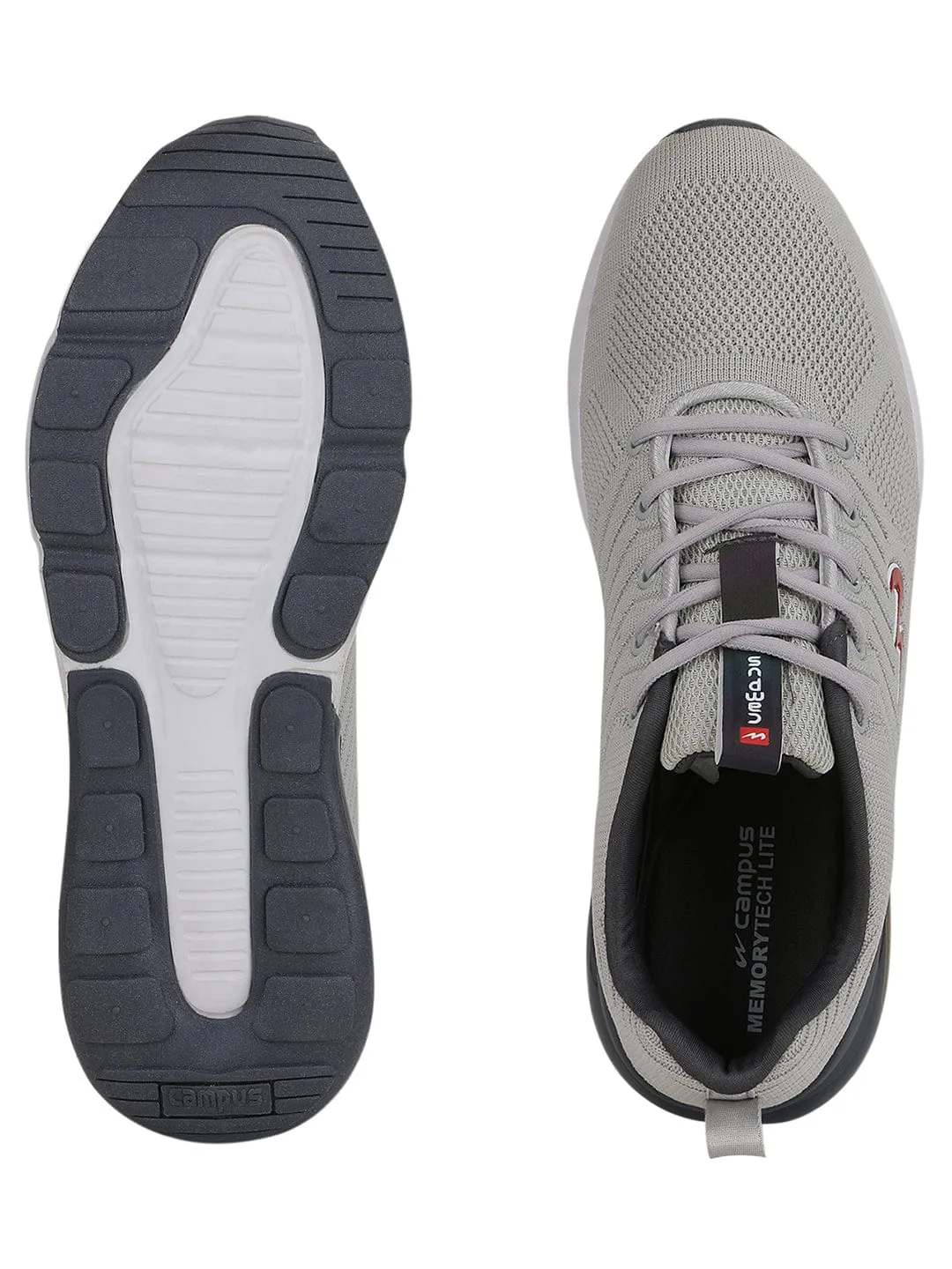 MIKE N Grey Men's Running Shoes sold by Campus Shoes product image thumbnail 4